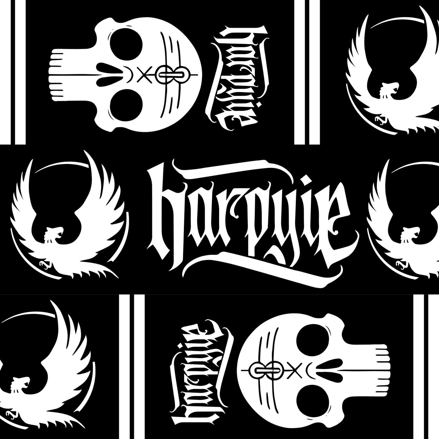 HARPYIE - SCHAL, GESTRICKT