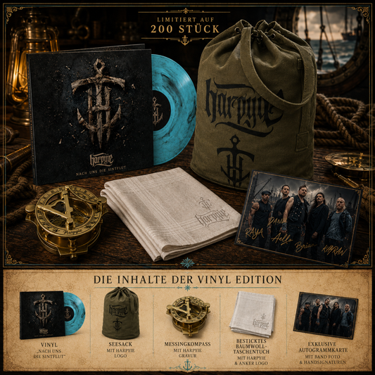 HARPYIE Nach uns die Sintflut Vinyl Special Edition mit blau marmoriertem Vinyl und Seesack