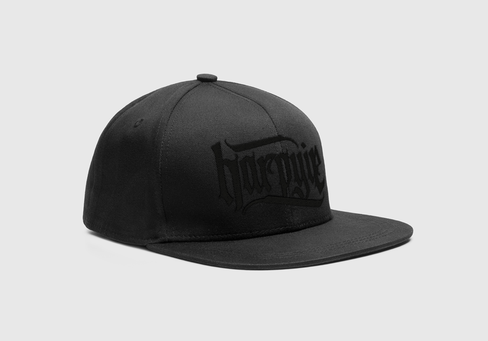 HARPYIE - LOGO SCHWARZ, SNAPBACK CAP